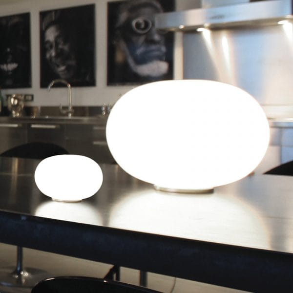 Настольная лампа из дутого стекла In Stock эффектная стеклянная посуда ARCH-00085656 - Вид №2