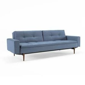 Диван Dublexo с мягкими подлокотниками Round и ножками Styletto, индиго