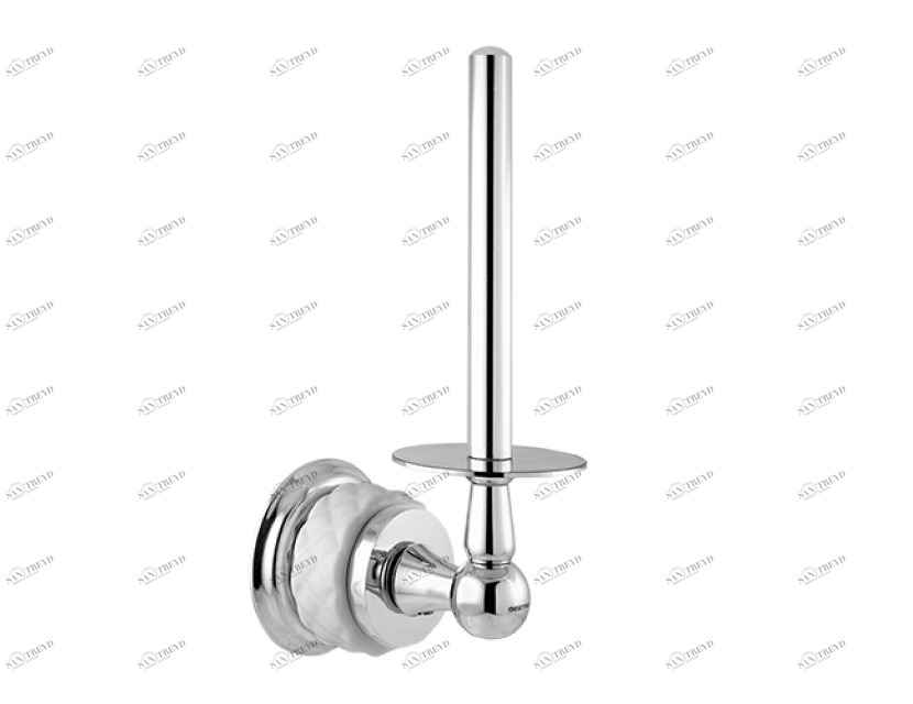 065585.000.72 Держатель запасной туалетной бумаги из белого фарфора Окисленная медь Mestre 