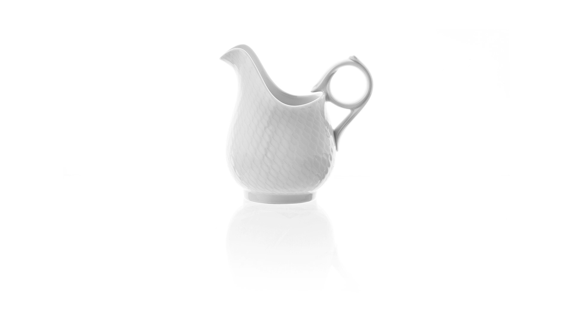 10664301 Meissen Сервиз чайный "Игра волн, рельеф, белый" №2 на 6 персон на 21 предмет Фарфор, Керамика  - Вид №3