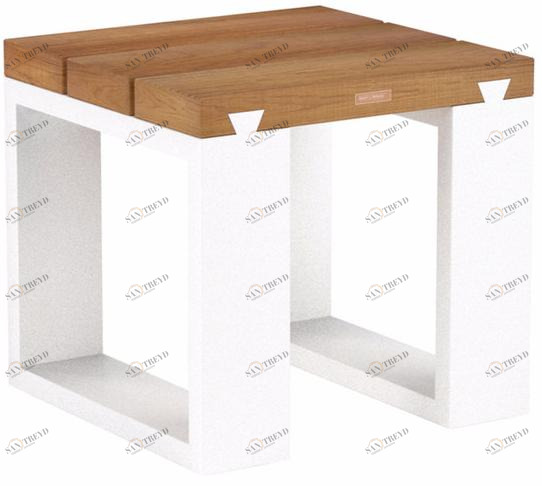 Royal Botania Низкий садовый табурет из тикового дерева Vigor sun-id-1410895