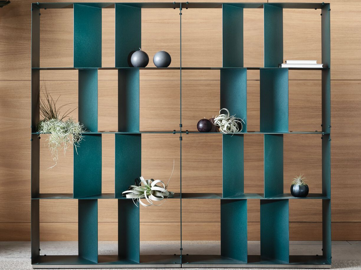 Книжный шкаф из нержавеющей стали Cantori ROCKY ARCH-00007966