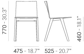 Pedrali Стул ясеня Osaka 2810 - Вид №8