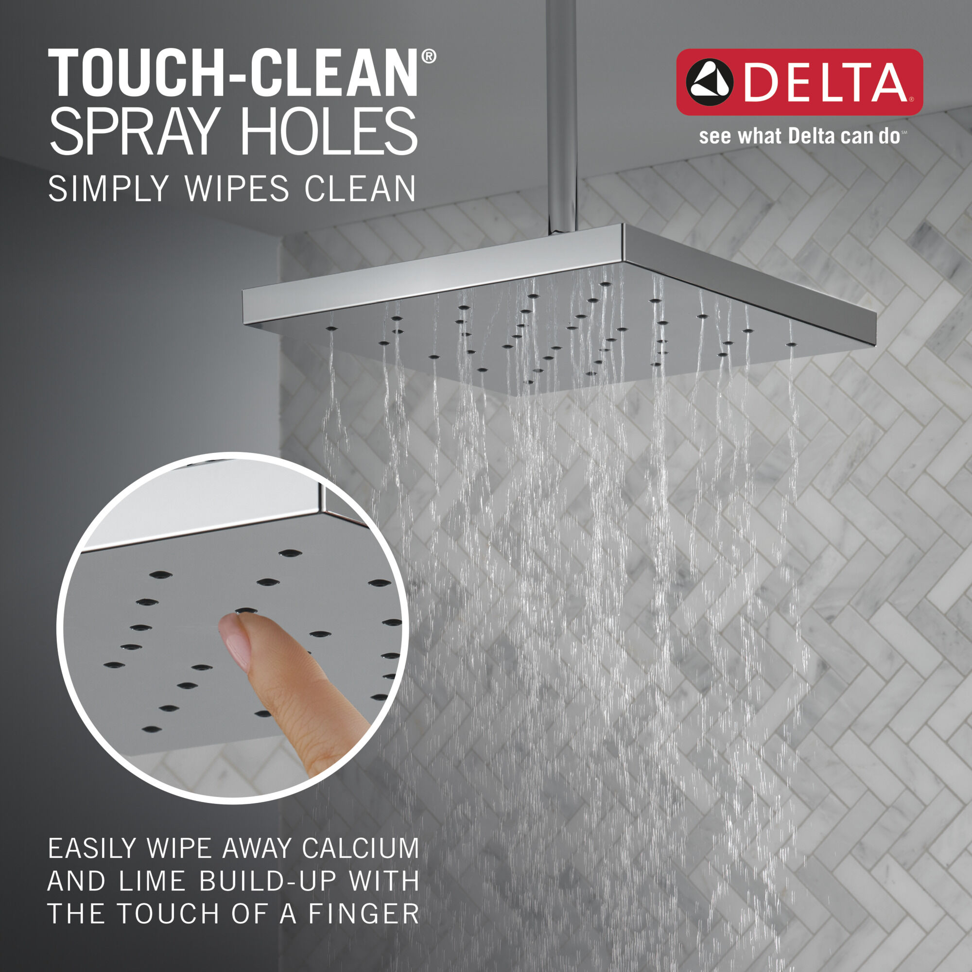 52161-CZ25 H2Okinetic® одинарная душевая лейка с UltraSoak ™ Delta Faucet Universal Showering Шампанское бронза  - Вид №3
