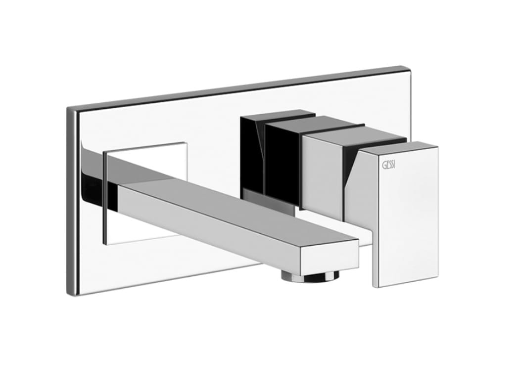 Латунный настенный смеситель для раковины с 2 отверстиями Gessi прямоугольник ARCH-00009880 - Вид №3