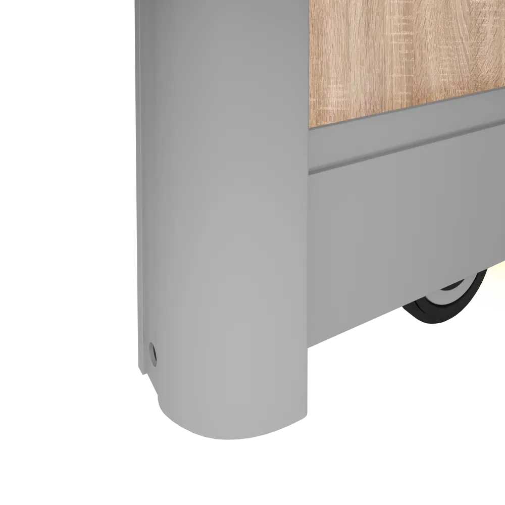 Дверь-купе SPACEO для шкафа в стиле дуб сонома с серебром 18833650 STLM-0013080 - Вид №2