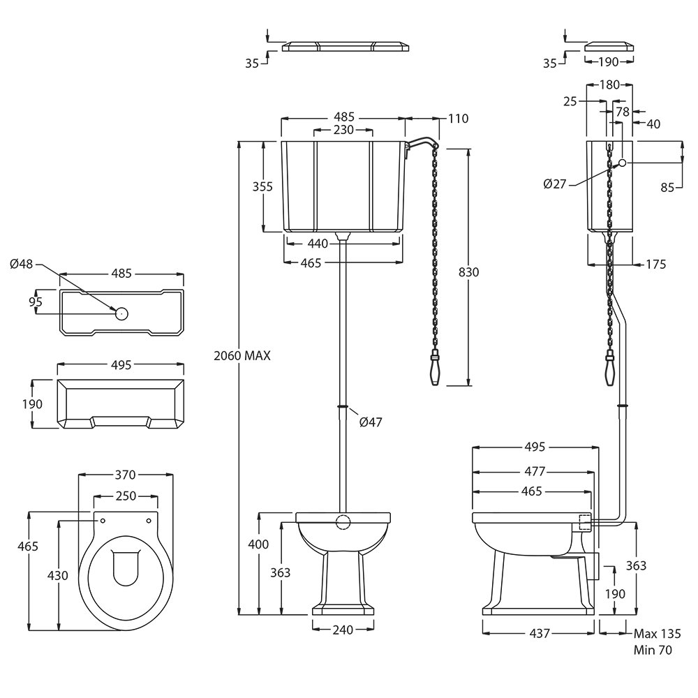 IMSR116 Кастрюля Челси и цистерна высокого уровня Chelsea Imperial - Вид №2
