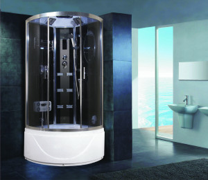 Душевая кабина NG-909-01 (1000х1000х2200) высокий поддон(46см) стекло ТОНИРОВАННОЕ