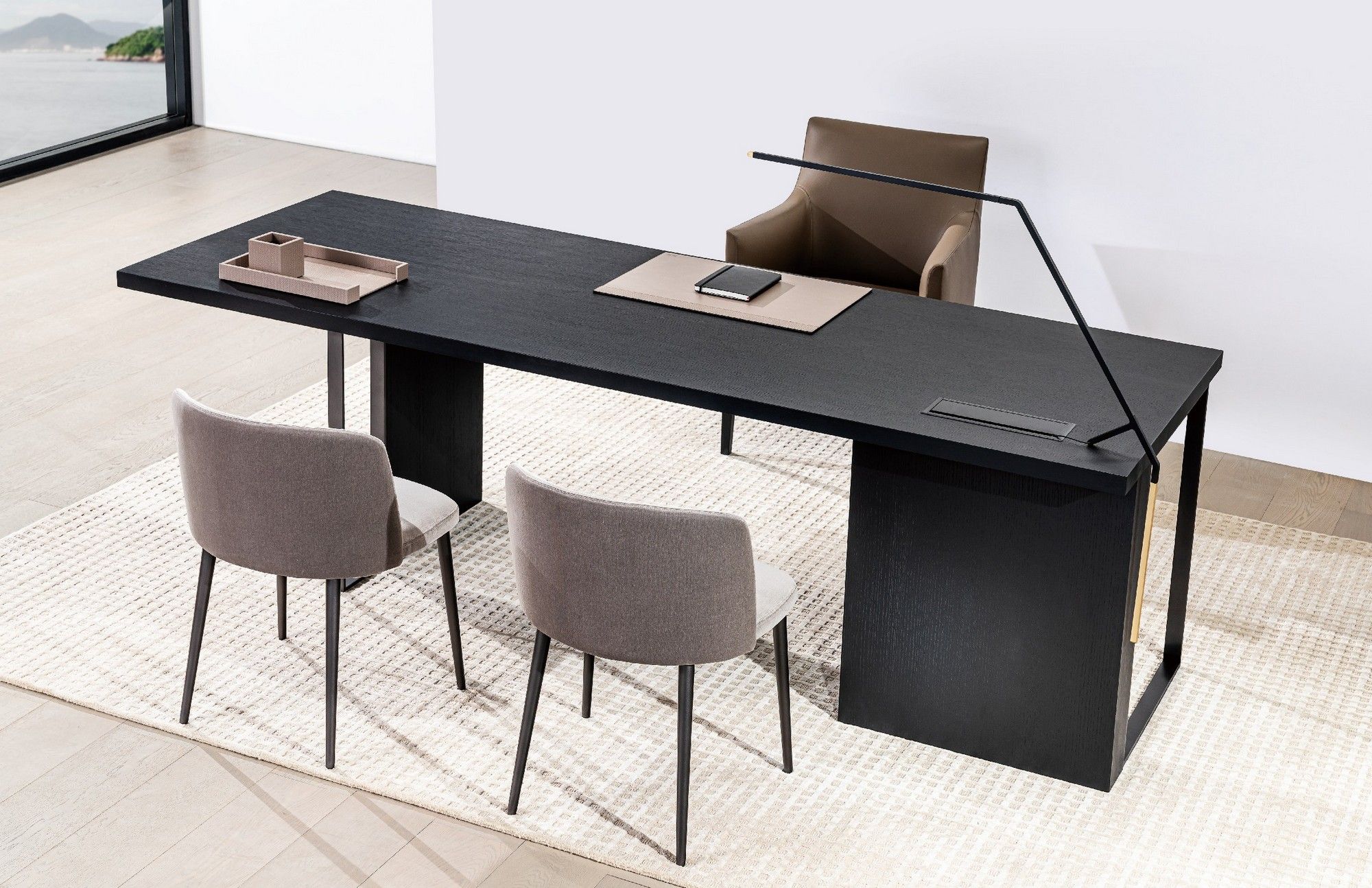 Деревянный шпон исполнительный стол с ящиками CAMERICH TIME ARCH-00052468 - Вид №2