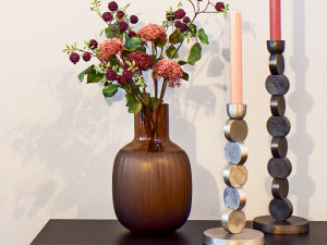 Ваза из дутого стекла