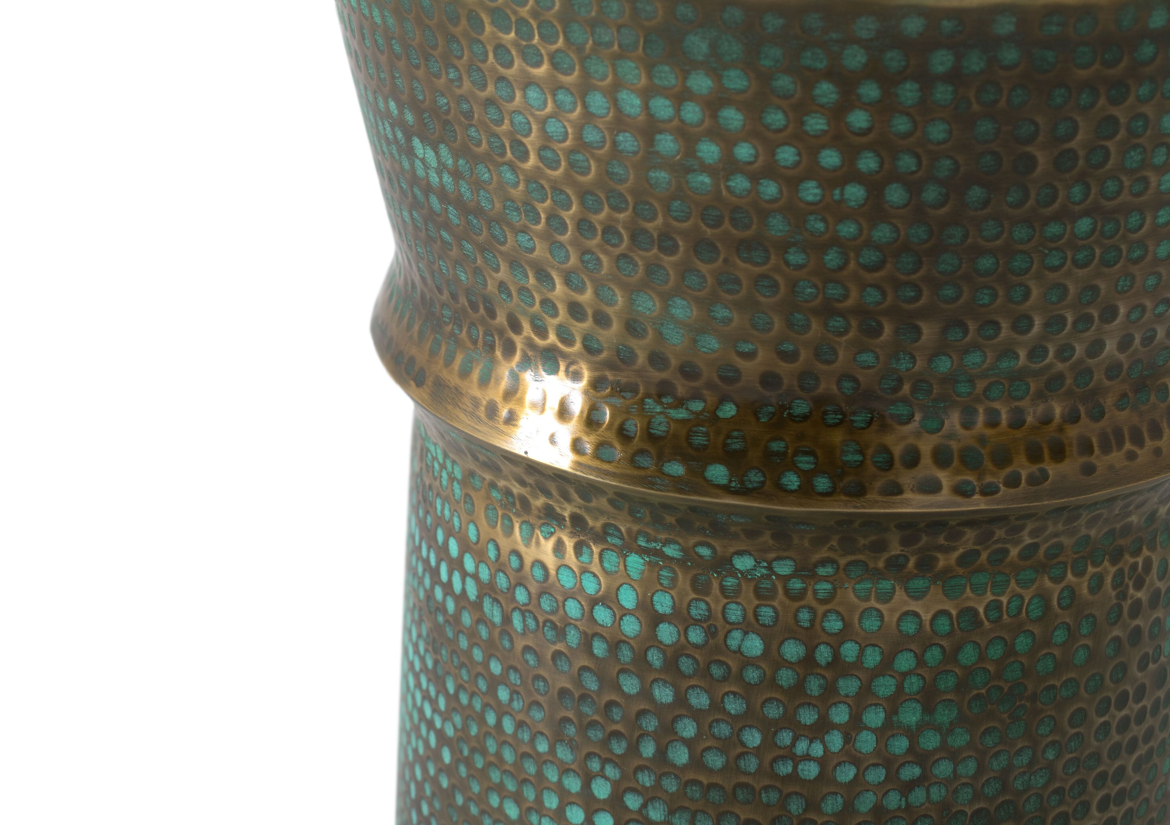 Высокий круглый железный журнальный столик Giner y Colomer 1563 ARCH-00019936