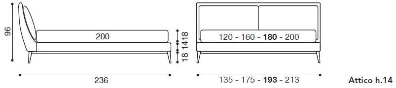 Twils Двуспальная кровать с мягким изголовьем Ada sun-id-1381195 - Вид №4