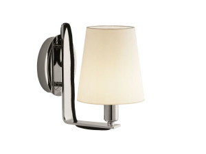 Настенный светильник из металла и шелка