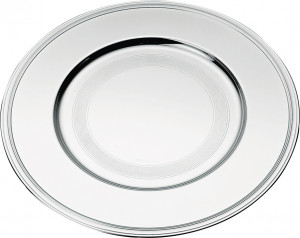 96602 Christofle Тарелка акцентная 33см "Вертиго" (посеребр.) Посеребрение