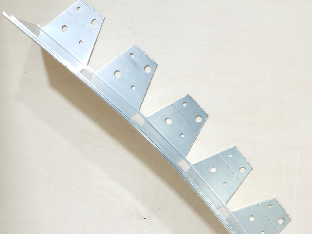 Алюминиевый бордюр 100 мм, длина 2500 мм компл. ГеоПластБорд GPBST-14 - Вид №12