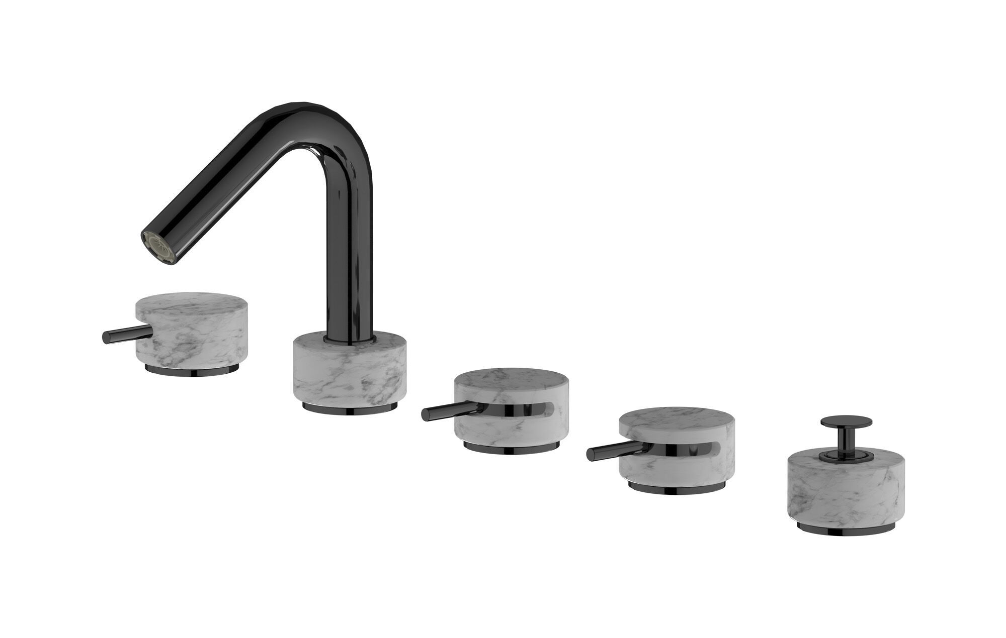 Смеситель для ванны с 5 отверстиями IB мрамор + мрамор Elle ARCH-00043007 - Вид №3