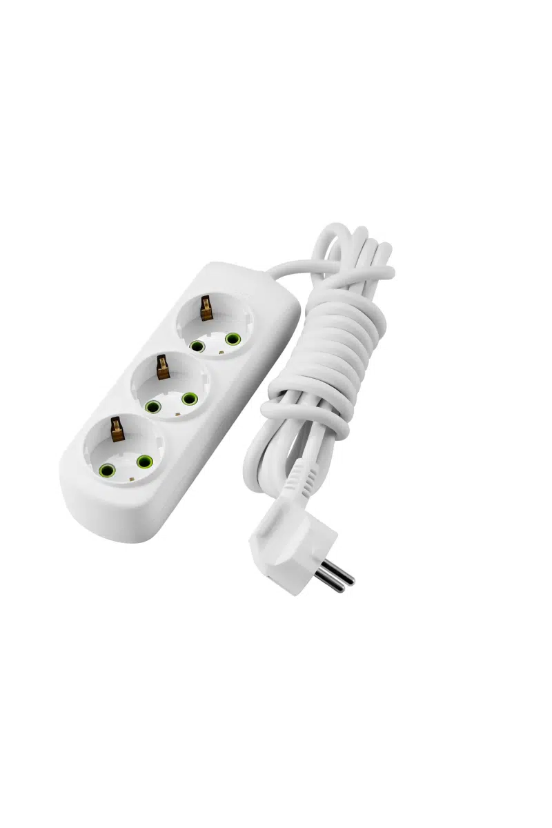 LETITIA Удлинитель бз 3 входа, 3 метра белый LEZARD 721-0303-303