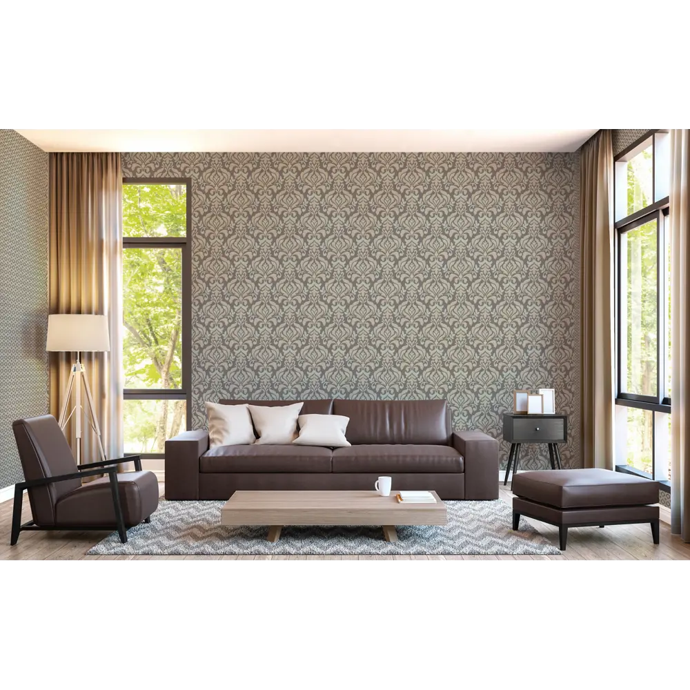 Обои флизелиновые «Дамаск» 1.06х10 м ED1124-07 81968658 STLM-2165848 EURO DECOR Династия - Вид №2