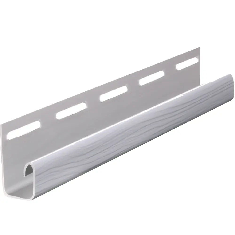 J-профиль для сайдинга 3 м серый FINEBER STLM-2207878