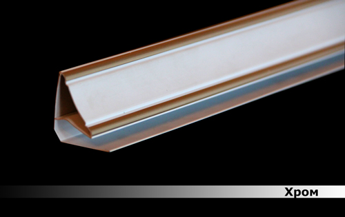 Потолочный плинтус Хром софитто DEKOR PANEL DP275