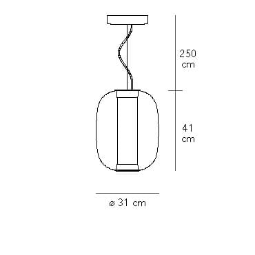 Стеклянный светодиодный подвесной светильник FontanaArte Меридиан ARCH-00141391 - Вид №6