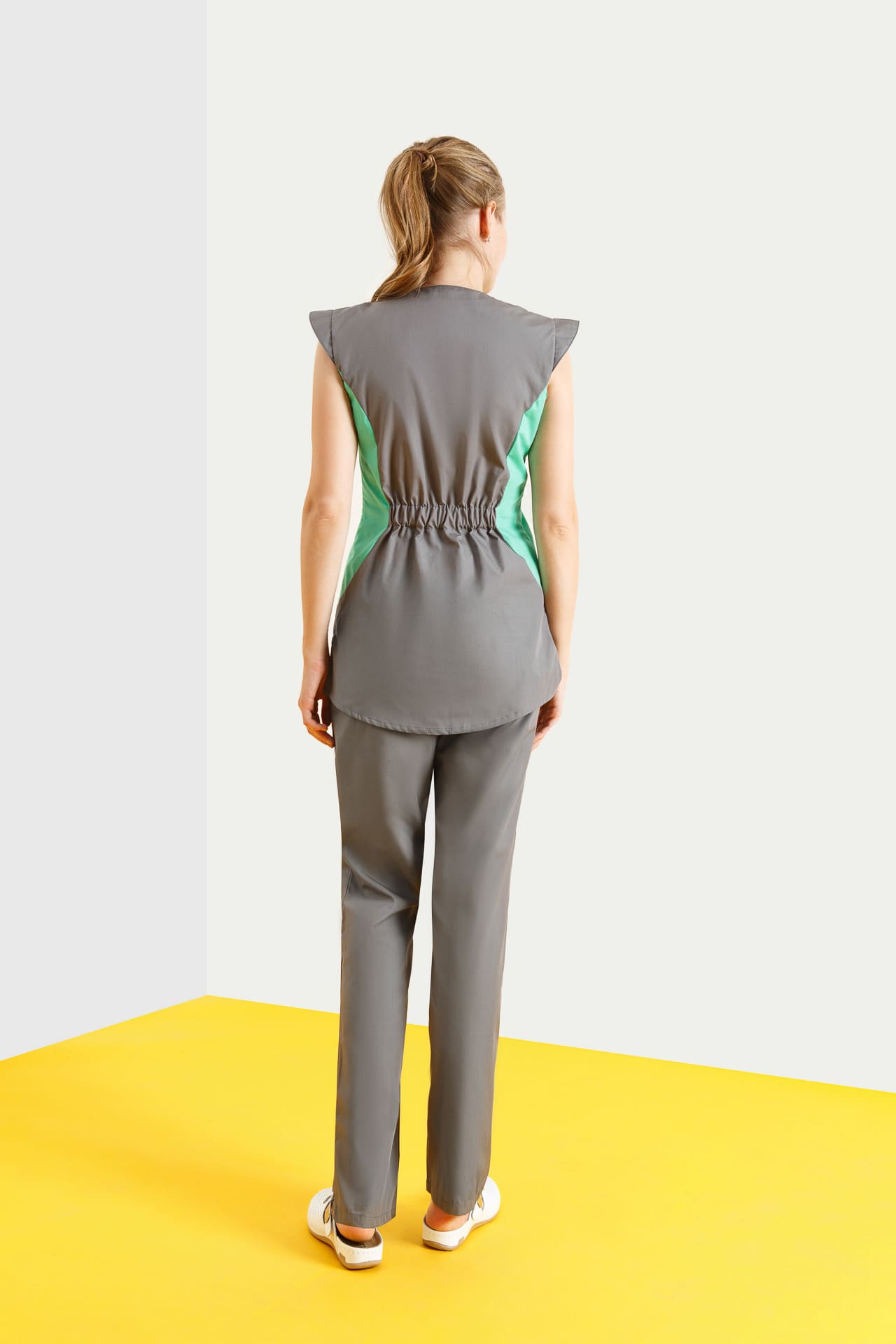 69299 Костюм "Лига" цвет темно-серый с салатовым  Медицинская одежда  размер 44 Спецодежда  - Вид №7