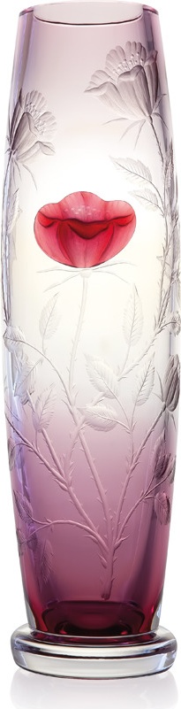 10538384 Moser Ваза 35см "Роза" (лим.вып. 4/155) п/к Хрусталь бессвинцовый 