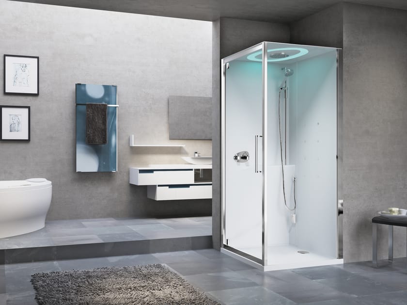 Угловая многофункциональная душевая кабина Novellini Eon ARCH-00069546