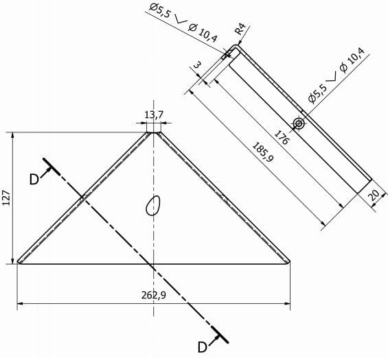 Полка для ванной из листового металла Thermomat Elegance ARCH-00127841 - Вид №3