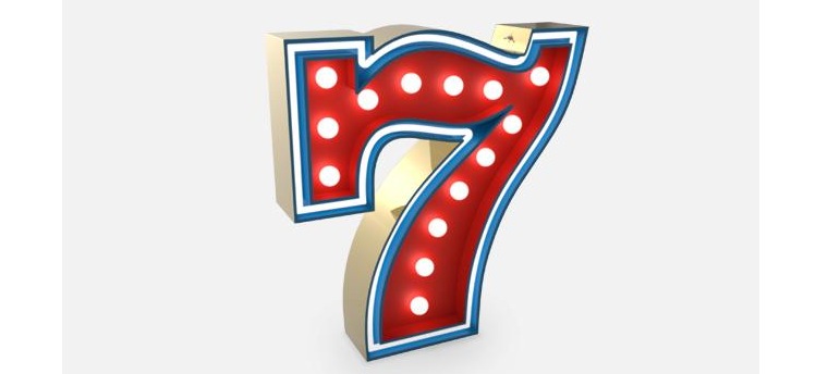 007029 Светильник цифра 7 Delightfull Graphic - Вид №2