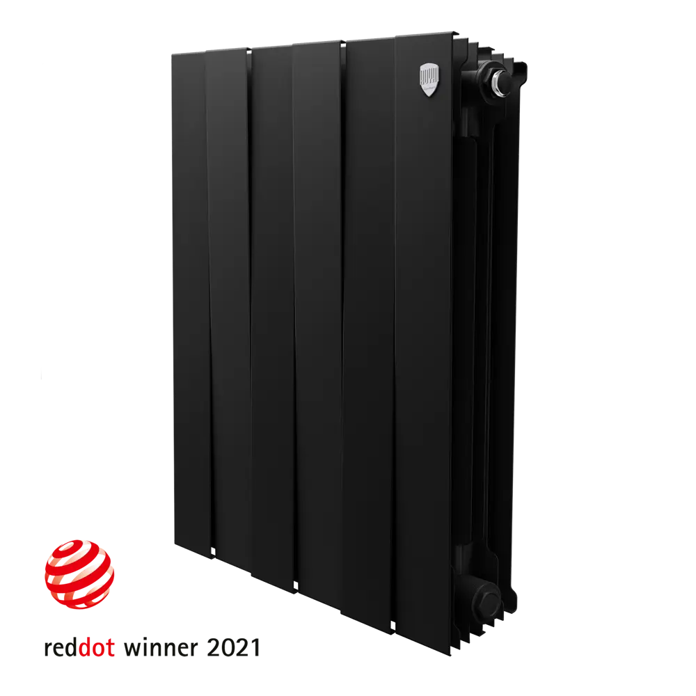 Радиатор секционный Royal Thermo Pianoforte 500/100 6 секций боковое подключение биметалл черный 81979202 STLM-2001575 
