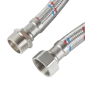 Гибкая подводка для воды, 3/4", штуцер-гайка, 80 см 14369571 STLM-2058825