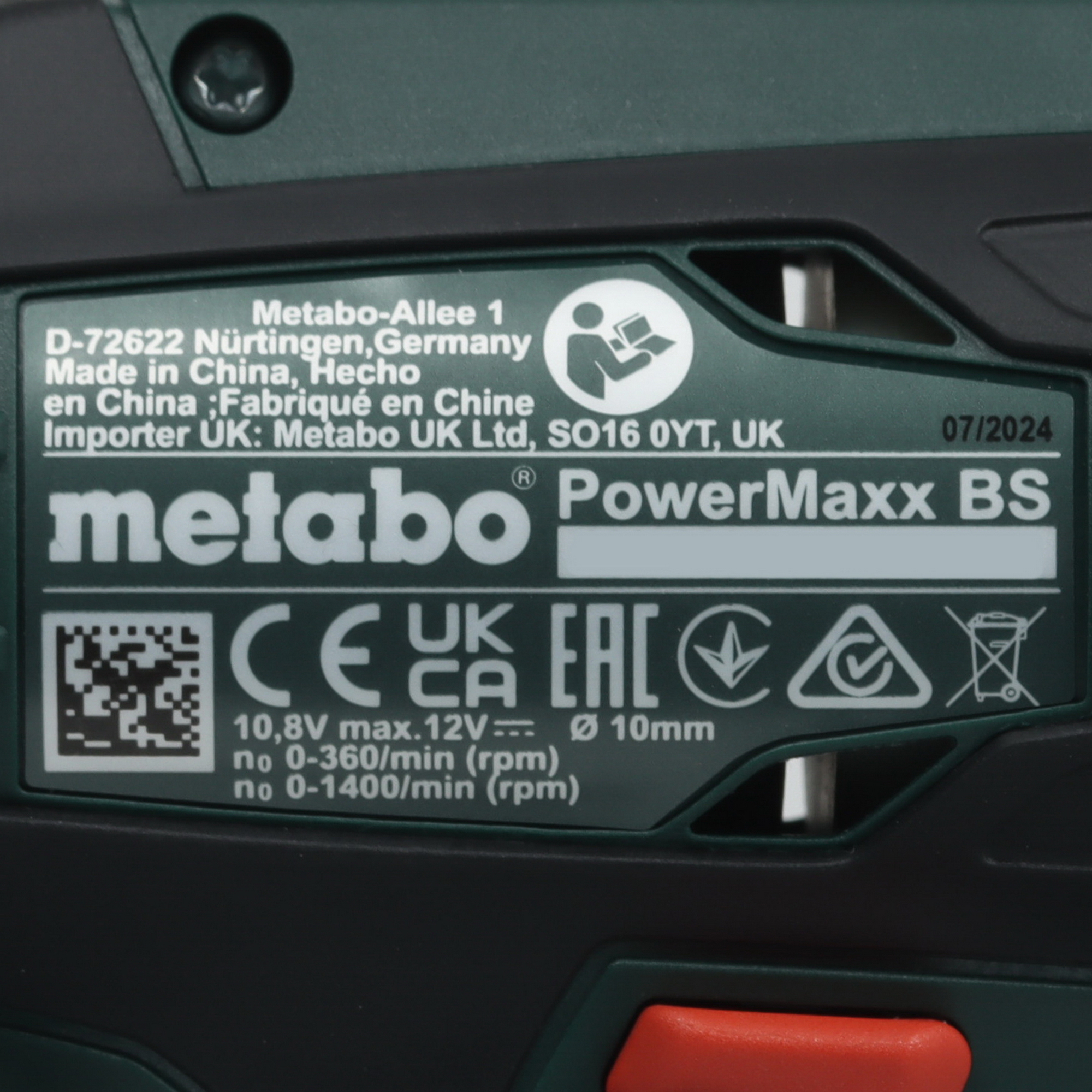 Дрель-шуруповерт Metabo PowerMaxx BS 10.8/12V 5454587 STDN-0082067 - Вид №3