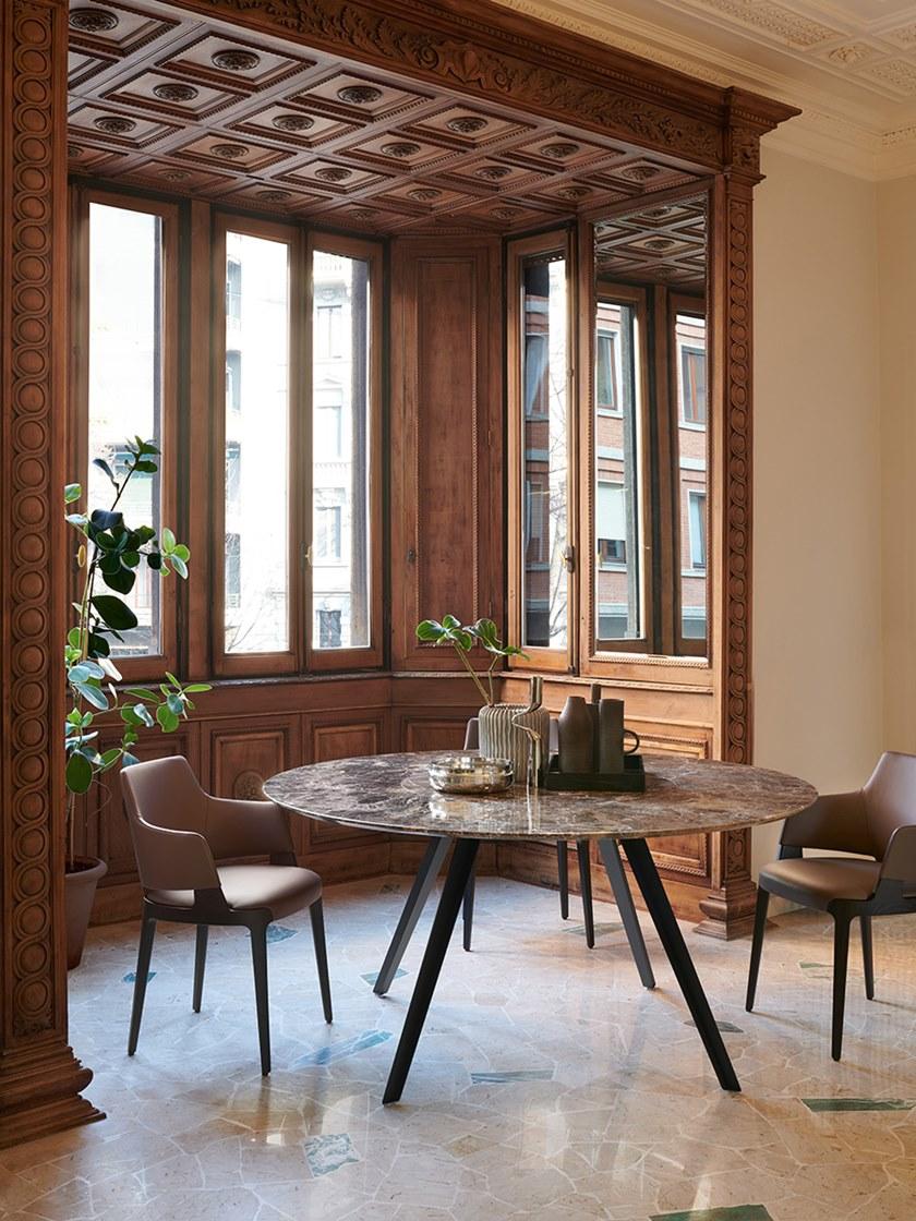 Potocco Круглый мраморный стол Katana 026/tc4 - Вид №1