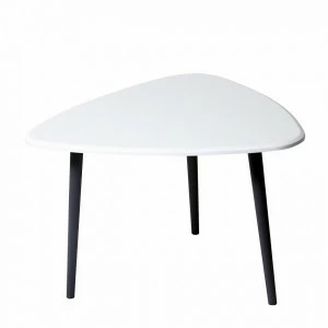 Журнальный столик с деревянными ножками белый Leset "Мельбурн" IMPEX  00-3967357 Белый;коричневый