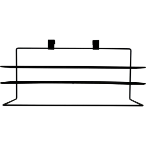 Полотенцедержатель с полкой 40x16x12 см цвет чёрный 82155265 STLM-2121812
