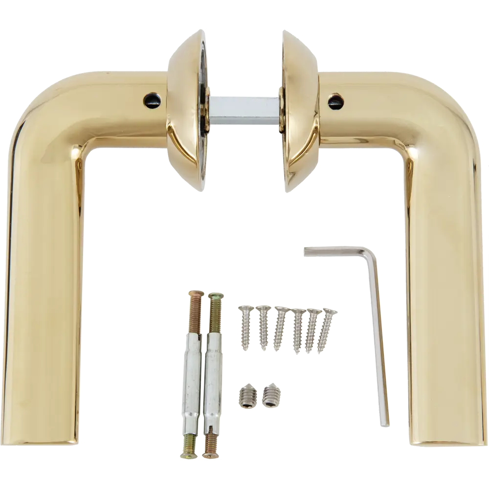 Дверные ручки Sillur 126 P.GOLD, без запирания, цвет золото 82720392 STLM-2064079 Santreyd  - Вид №1