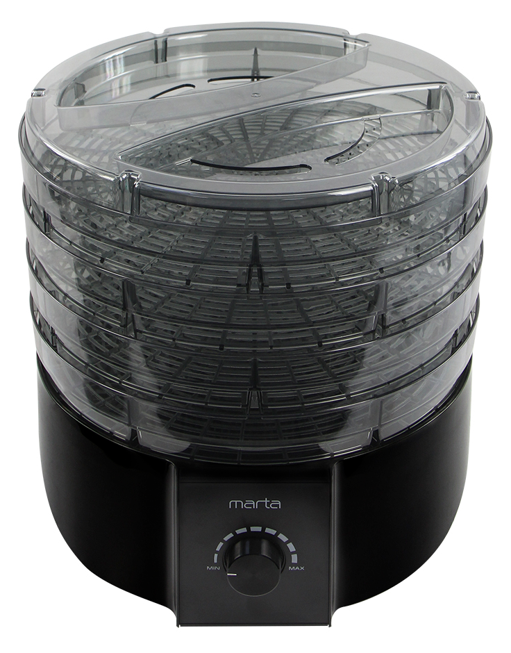 9213210 Сушилка для овощей и фруктов MARTA MT-FD1889A черный STDN-0093418 - Вид №3