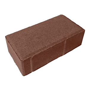 Плитка тротуарная вибропрессованная 100x200x60 мм цвет коричневый 88110042 STLM-2167790