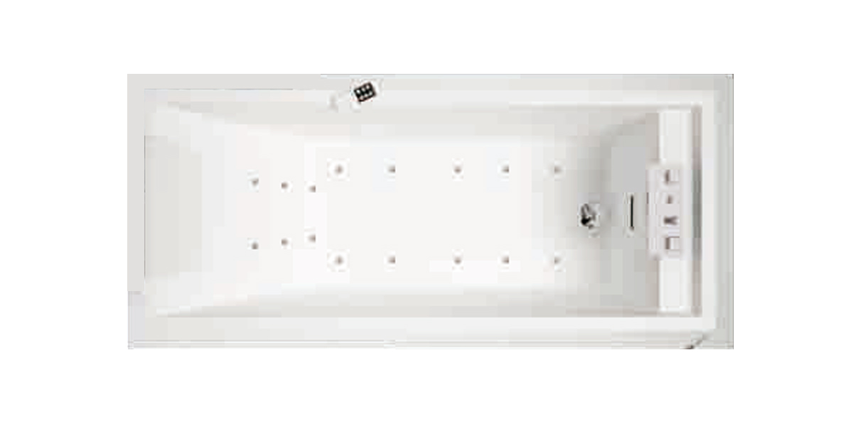 Ванна Dynamic Air Novellini SENSE 4 с набортным смесителем и панелями из белого ореха SE4Y19080T2U3Q - Вид №2