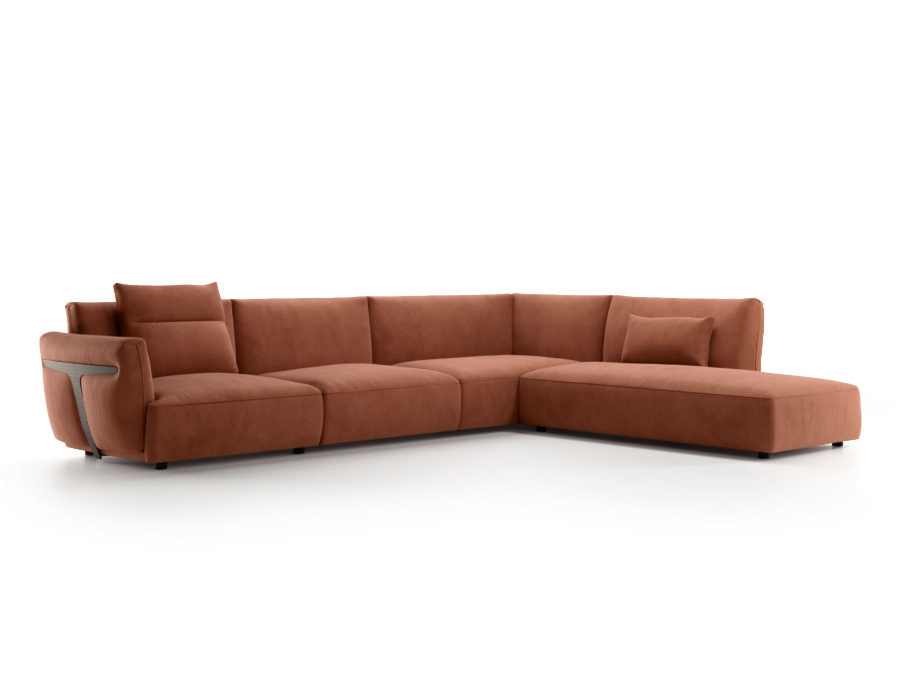 Угловой диван из ткани Natuzzi Italia Герман ARCH-00017088