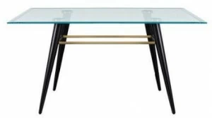 ALMA DESIGN Квадратный обеденный стол из дерева и стекла Magenta