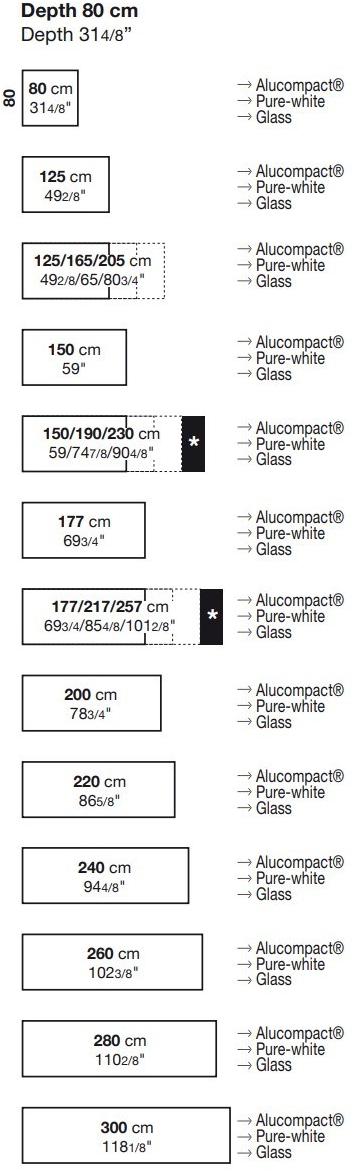 Kristalia Раздвижной стол из алюминия и стекла Sushi sun-id-1395190 - Вид №6