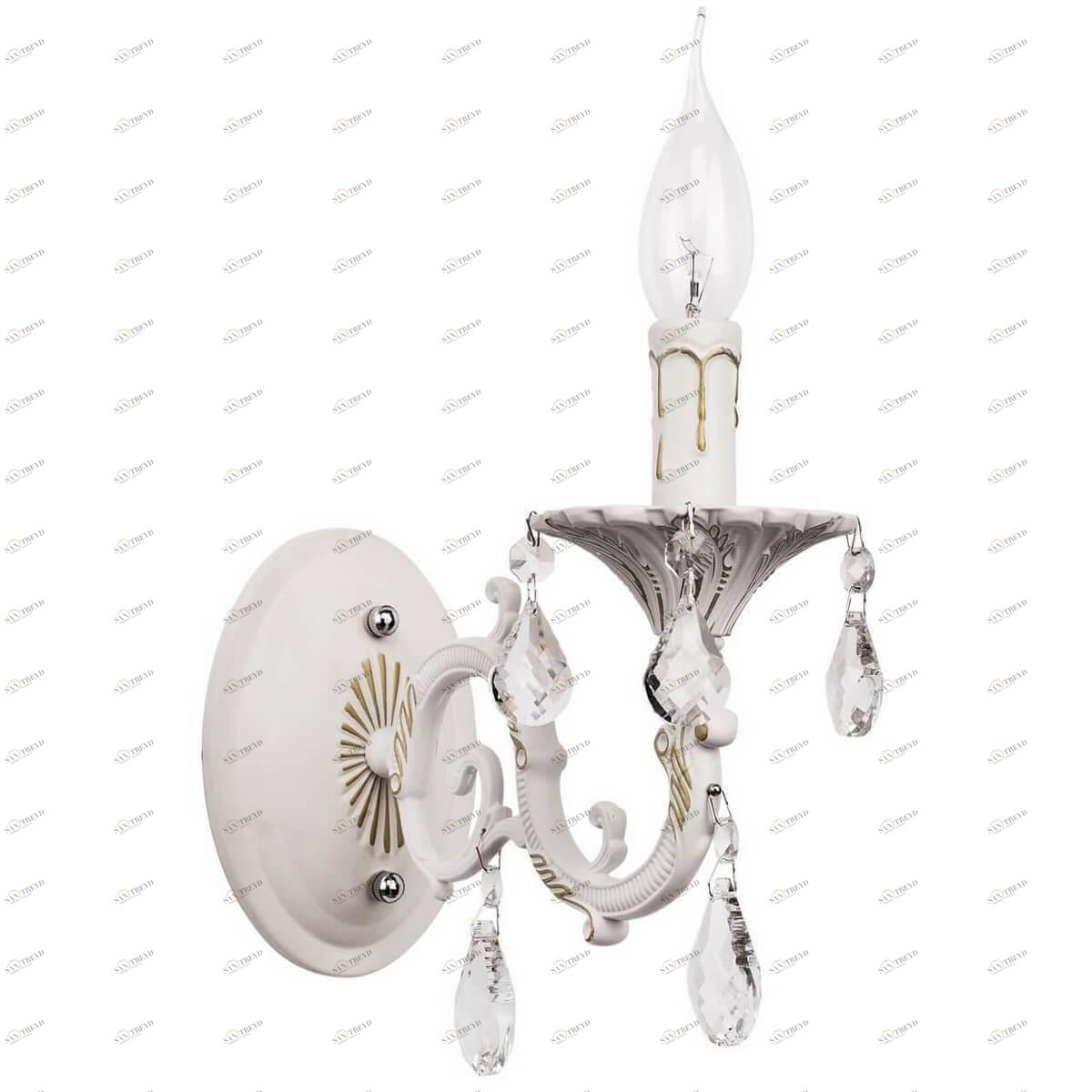 Бра металлическое белое "Свеча 2" 301024501 MW-LIGHT СВЕЧА 00-3927870 Белый 