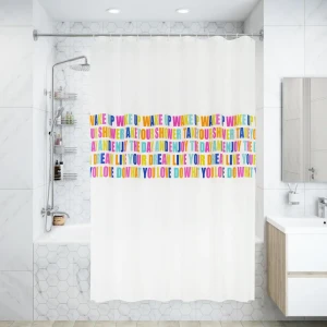 Штора для ванны Bacchetta Wake Up с кольцами 180x200 см полиэстер , цвет мультиколор 84621375 STLM-2009526