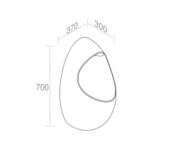 OR18V1FC.100 Писсуар подвесной с датчиком смыва A. e T. Italia OR Белый глянцевый AeT ITALIA - Вид №3