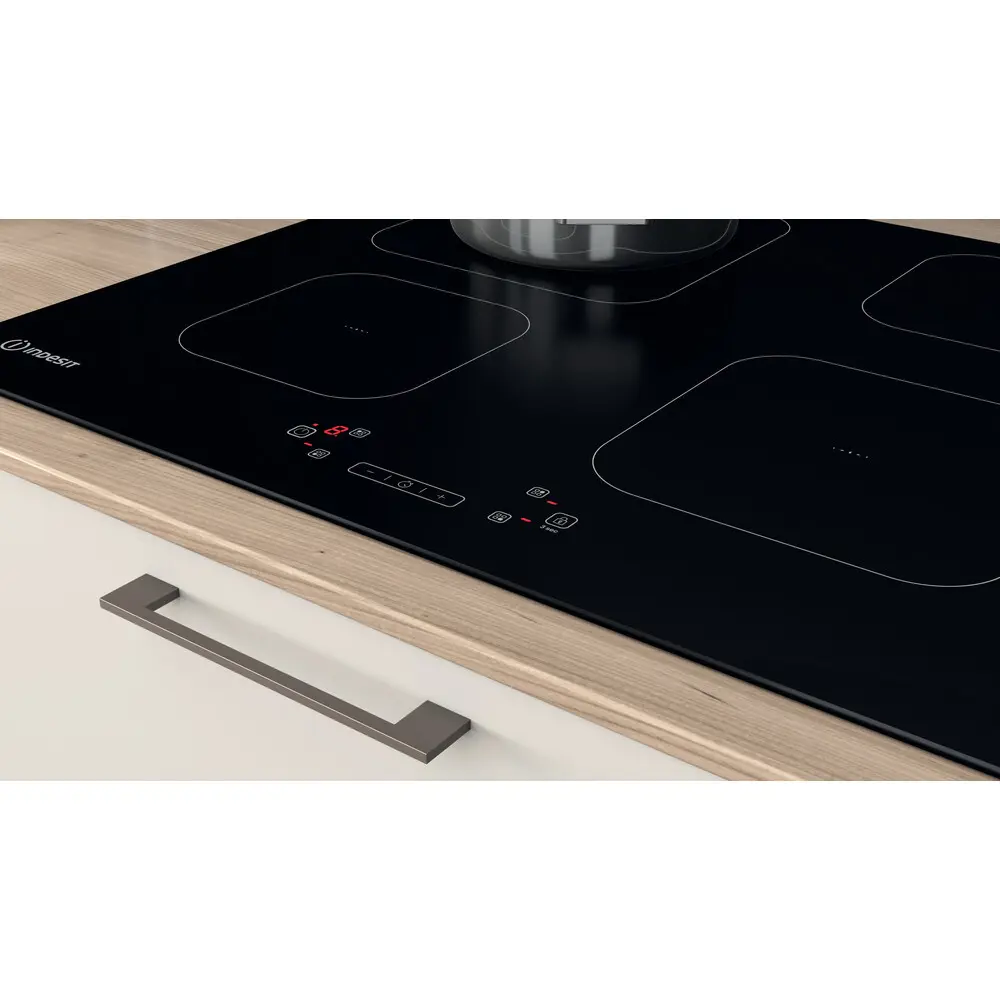 Варочная панель индукционная Indesit IS 15Q60 NE 4 конфорки 59х51 см цвет чёрный 84466927 STLM-2175340  - Вид №4