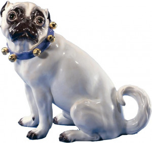 71560 Meissen Фигурка 18см "Мопс с бубенцами" (И.-И.Кэндлер, 1741г.) Фарфор