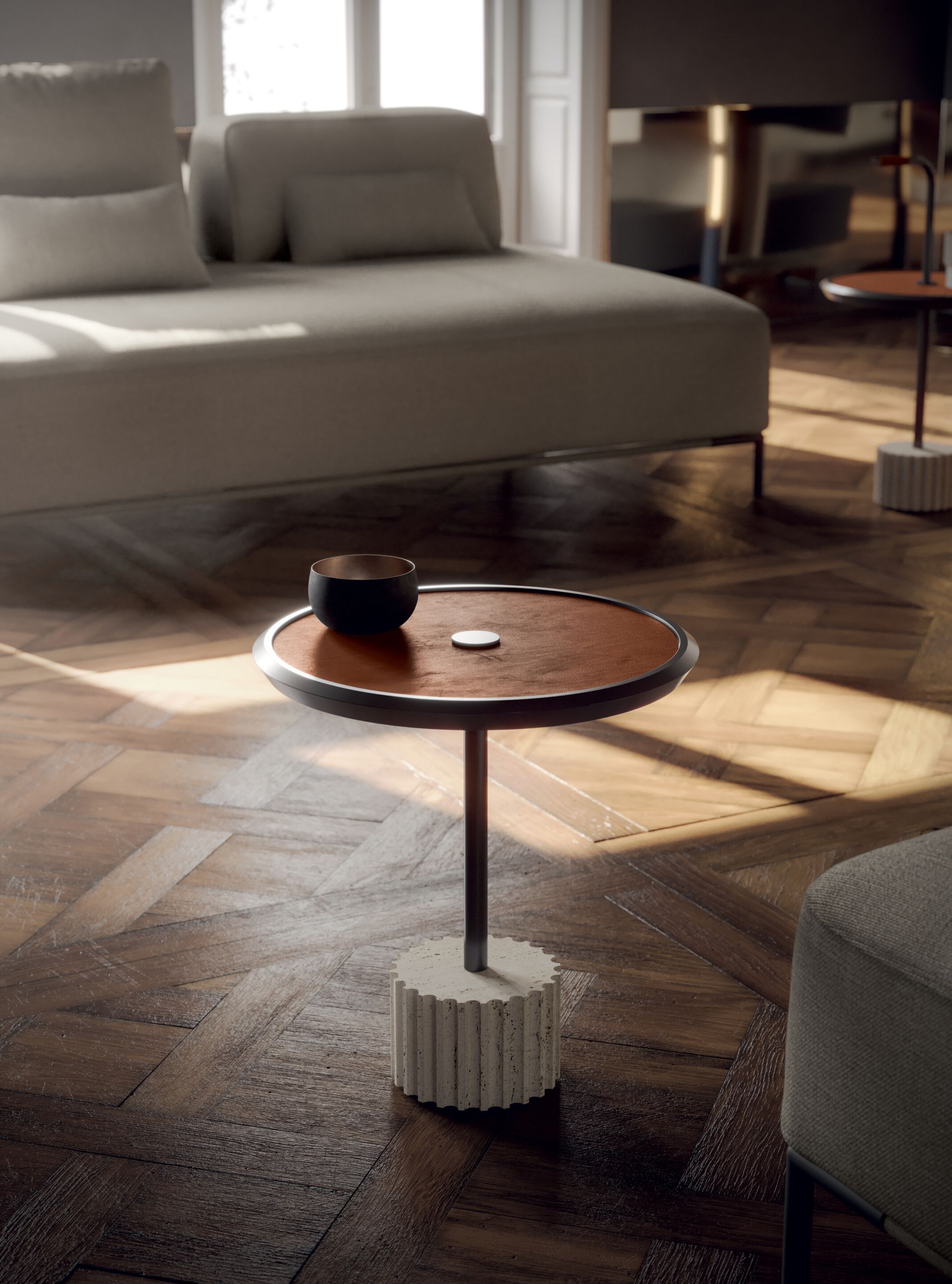 Высокий круглый журнальный столик Kico Living Complements ARCH-00145339 - Вид №3