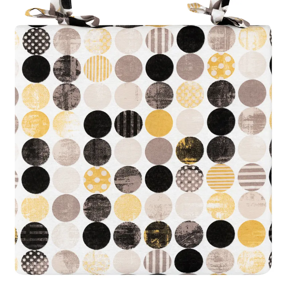 Подушка для стула Altali Раунд йеллоу 40x2x40 см полиуретан/хлопок разноцветный STLM-2171255